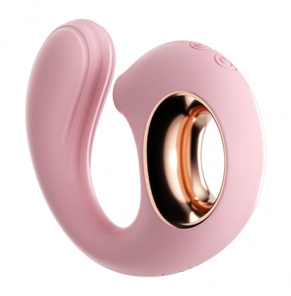 MizzZee - Dolphin Suction Vibrator (Chargeable - Pink)